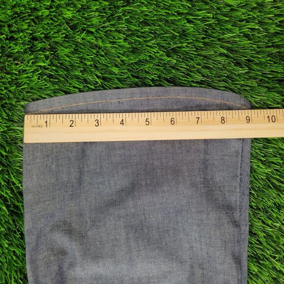 VTG 70s Levis Orange Tab Flares 30x26 Talon Zip Hippie Bell Bottoms Cropped - Picture 16 of 16